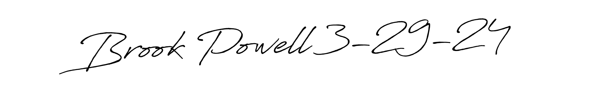 Also You can easily find your signature by using the search form. We will create Brook Powell 3-29-24 name handwritten signature images for you free of cost using Antro_Vectra_Bolder sign style. Brook Powell 3-29-24 signature style 7 images and pictures png