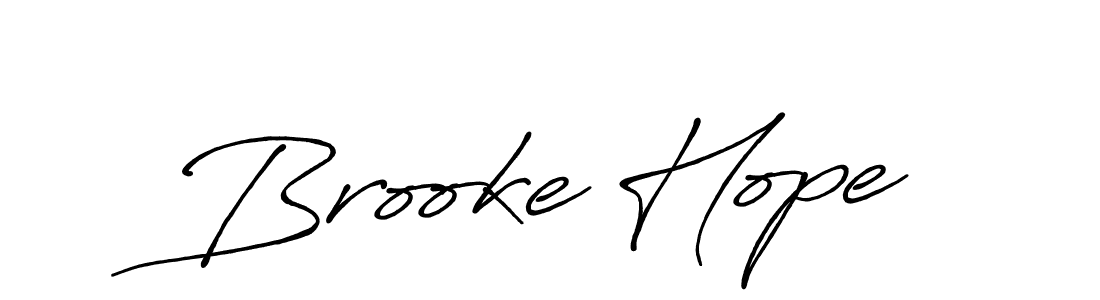 Create a beautiful signature design for name Brooke Hope. With this signature (Antro_Vectra_Bolder) fonts, you can make a handwritten signature for free. Brooke Hope signature style 7 images and pictures png