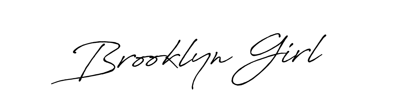 Brooklyn Girl stylish signature style. Best Handwritten Sign (Antro_Vectra_Bolder) for my name. Handwritten Signature Collection Ideas for my name Brooklyn Girl. Brooklyn Girl signature style 7 images and pictures png