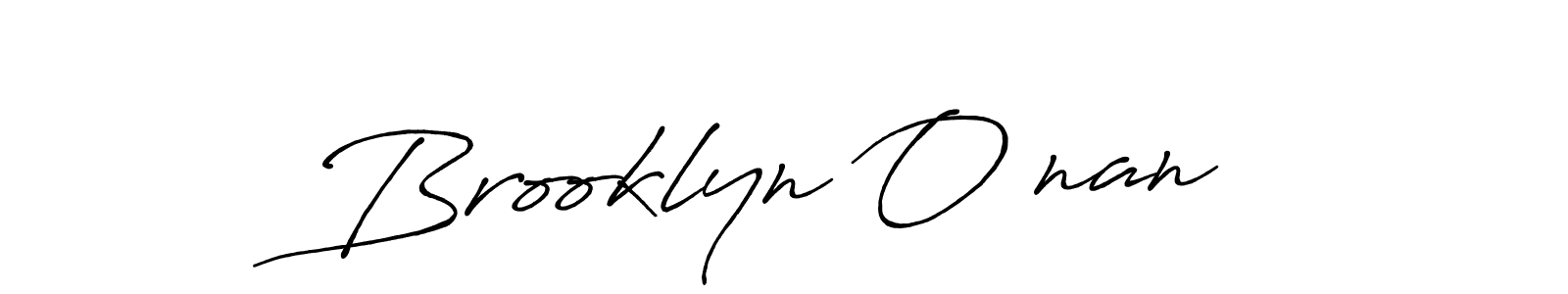 Make a beautiful signature design for name Brooklyn O’nan. With this signature (Antro_Vectra_Bolder) style, you can create a handwritten signature for free. Brooklyn O’nan signature style 7 images and pictures png