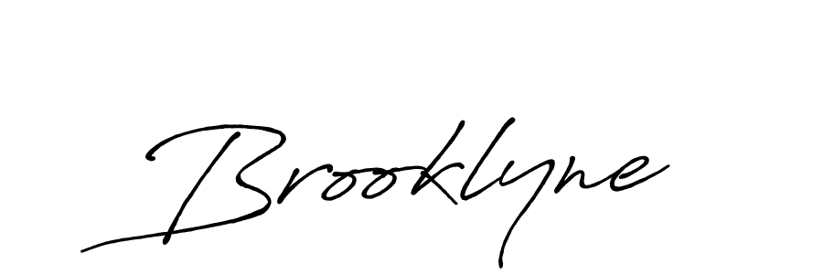 Use a signature maker to create a handwritten signature online. With this signature software, you can design (Antro_Vectra_Bolder) your own signature for name Brooklyne. Brooklyne signature style 7 images and pictures png