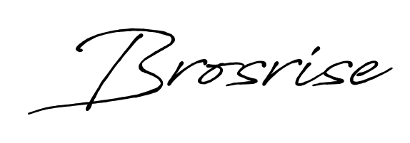 Get inspired by this graceful Antro_Vectra_Bolder signature style for name Brosrise. Smooth loops and balanced proportions for everyday use. Brosrise signature style 7 images and pictures png