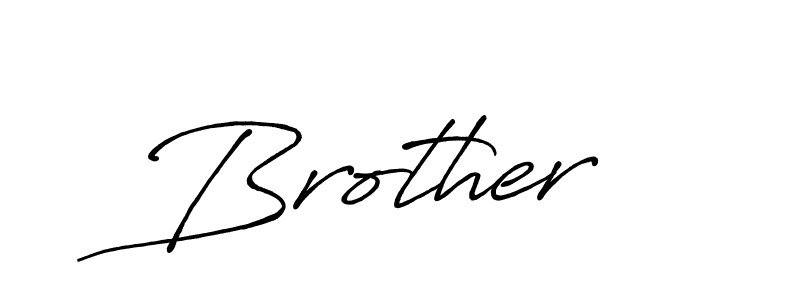 This is the best signature style for the Brother  name. Also you like these signature font (Antro_Vectra_Bolder). Mix name signature. Brother  signature style 7 images and pictures png