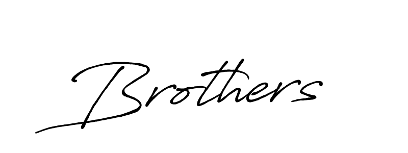 The best way (Antro_Vectra_Bolder) to make a short signature is to pick only two or three words in your name. The name Brothers include a total of six letters. For converting this name. Brothers signature style 7 images and pictures png