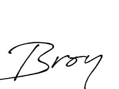 Design your own signature with our free online signature maker. With this signature software, you can create a handwritten (Antro_Vectra_Bolder) signature for name Broy. Broy signature style 7 images and pictures png