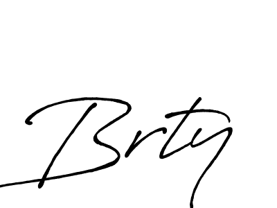Create a beautiful signature design for name Brty. With this signature (Antro_Vectra_Bolder) fonts, you can make a handwritten signature for free. Brty signature style 7 images and pictures png