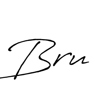 The best way (Antro_Vectra_Bolder) to make a short signature is to pick only two or three words in your name. The name Bru include a total of six letters. For converting this name. Bru signature style 7 images and pictures png