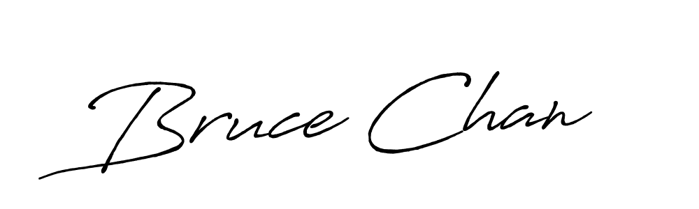 Bruce Chan stylish signature style. Best Handwritten Sign (Antro_Vectra_Bolder) for my name. Handwritten Signature Collection Ideas for my name Bruce Chan. Bruce Chan signature style 7 images and pictures png