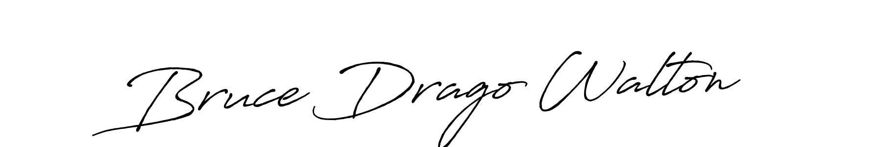 Create a beautiful signature design for name Bruce Drago Walton. With this signature (Antro_Vectra_Bolder) fonts, you can make a handwritten signature for free. Bruce Drago Walton signature style 7 images and pictures png