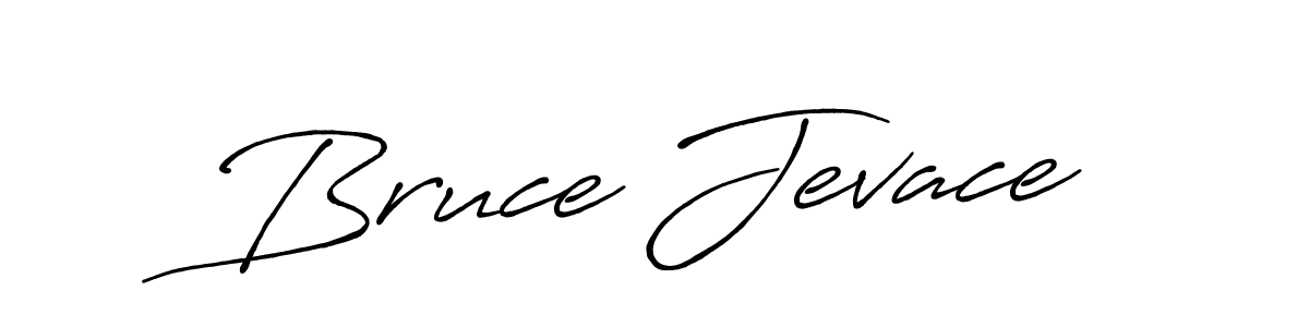 Create a beautiful signature design for name Bruce Jevace. With this signature (Antro_Vectra_Bolder) fonts, you can make a handwritten signature for free. Bruce Jevace signature style 7 images and pictures png