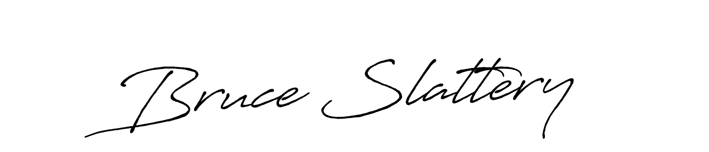 How to make Bruce Slattery name signature. Use Antro_Vectra_Bolder style for creating short signs online. This is the latest handwritten sign. Bruce Slattery signature style 7 images and pictures png