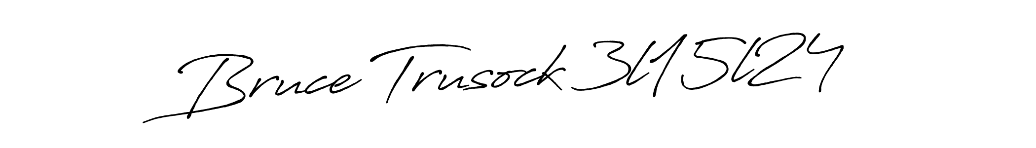 Antro_Vectra_Bolder is a professional signature style that is perfect for those who want to add a touch of class to their signature. It is also a great choice for those who want to make their signature more unique. Get Bruce Trusock 3l15l24 name to fancy signature for free. Bruce Trusock 3l15l24 signature style 7 images and pictures png