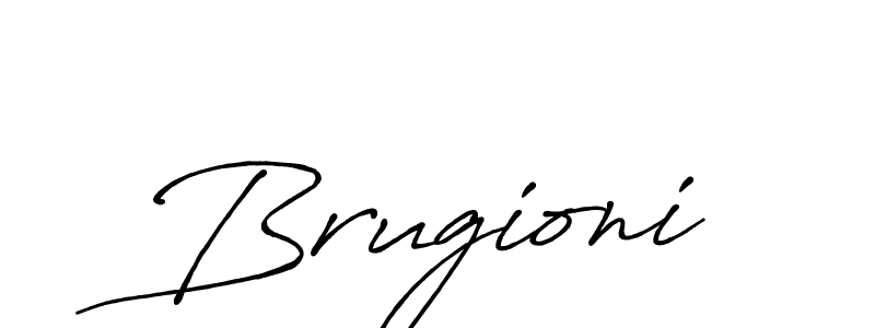 Create a beautiful signature design for name Brugioni. With this signature (Antro_Vectra_Bolder) fonts, you can make a handwritten signature for free. Brugioni signature style 7 images and pictures png