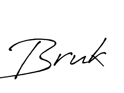 Also we have Bruk name is the best signature style. Create professional handwritten signature collection using Antro_Vectra_Bolder autograph style. Bruk signature style 7 images and pictures png