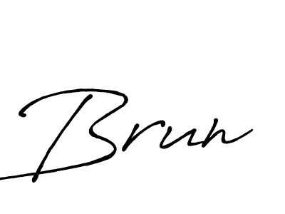 It looks lik you need a new signature style for name Brun. Design unique handwritten (Antro_Vectra_Bolder) signature with our free signature maker in just a few clicks. Brun signature style 7 images and pictures png
