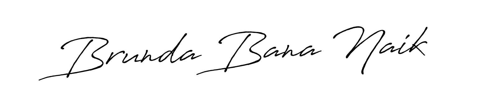 Design your own signature with our free online signature maker. With this signature software, you can create a handwritten (Antro_Vectra_Bolder) signature for name Brunda Bana Naik. Brunda Bana Naik signature style 7 images and pictures png