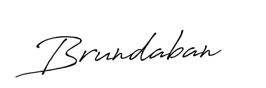 Make a beautiful signature design for name Brundaban. With this signature (Antro_Vectra_Bolder) style, you can create a handwritten signature for free. Brundaban signature style 7 images and pictures png