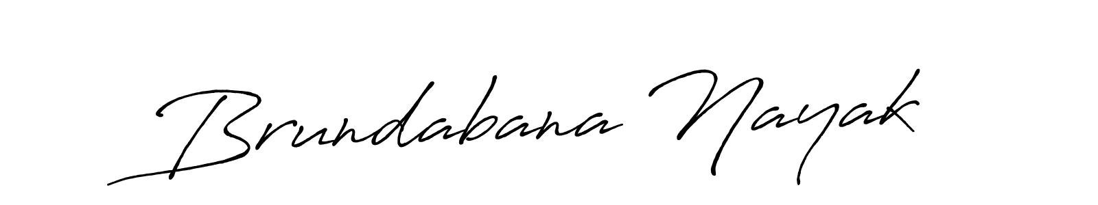 Make a beautiful signature design for name Brundabana Nayak. With this signature (Antro_Vectra_Bolder) style, you can create a handwritten signature for free. Brundabana Nayak signature style 7 images and pictures png