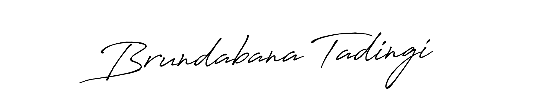 if you are searching for the best signature style for your name Brundabana Tadingi. so please give up your signature search. here we have designed multiple signature styles  using Antro_Vectra_Bolder. Brundabana Tadingi signature style 7 images and pictures png
