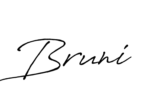 Best and Professional Signature Style for Bruni. Antro_Vectra_Bolder Best Signature Style Collection. Bruni signature style 7 images and pictures png