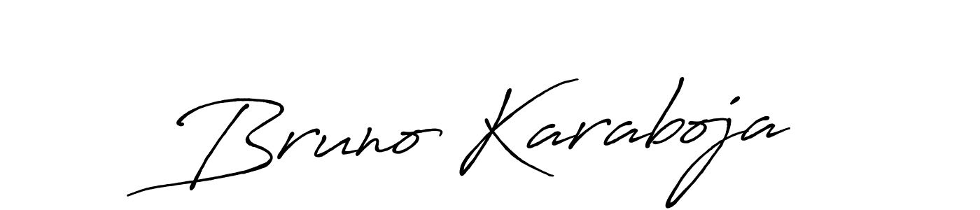 Also we have Bruno Karaboja name is the best signature style. Create professional handwritten signature collection using Antro_Vectra_Bolder autograph style. Bruno Karaboja signature style 7 images and pictures png