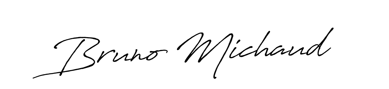 Design your own signature with our free online signature maker. With this signature software, you can create a handwritten (Antro_Vectra_Bolder) signature for name Bruno Michaud. Bruno Michaud signature style 7 images and pictures png