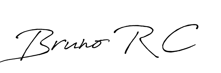 Create a beautiful signature design for name Bruno R C. With this signature (Antro_Vectra_Bolder) fonts, you can make a handwritten signature for free. Bruno R C signature style 7 images and pictures png