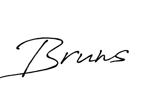 Design your own signature with our free online signature maker. With this signature software, you can create a handwritten (Antro_Vectra_Bolder) signature for name Bruns. Bruns signature style 7 images and pictures png