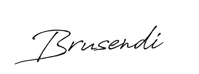 Create a beautiful signature design for name Brusendi. With this signature (Antro_Vectra_Bolder) fonts, you can make a handwritten signature for free. Brusendi signature style 7 images and pictures png