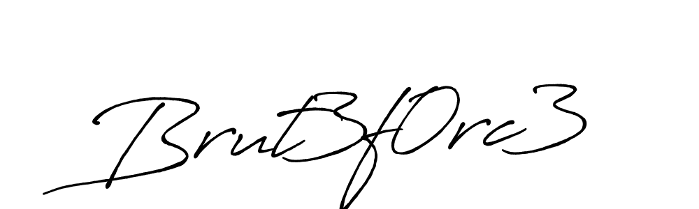 Design your own signature with our free online signature maker. With this signature software, you can create a handwritten (Antro_Vectra_Bolder) signature for name Brut3f0rc3. Brut3f0rc3 signature style 7 images and pictures png