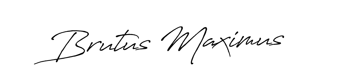 It looks lik you need a new signature style for name Brutus Maximus. Design unique handwritten (Antro_Vectra_Bolder) signature with our free signature maker in just a few clicks. Brutus Maximus signature style 7 images and pictures png