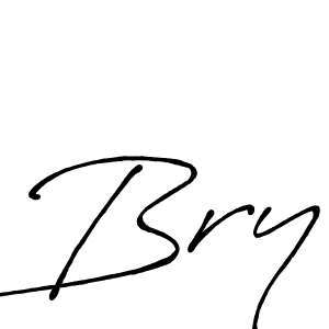 How to make Bry name signature. Use Antro_Vectra_Bolder style for creating short signs online. This is the latest handwritten sign. Bry signature style 7 images and pictures png