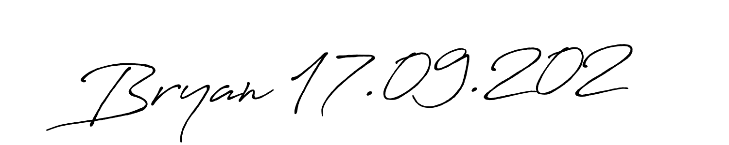 How to make Bryan 17.09.202 name signature. Use Antro_Vectra_Bolder style for creating short signs online. This is the latest handwritten sign. Bryan 17.09.202 signature style 7 images and pictures png