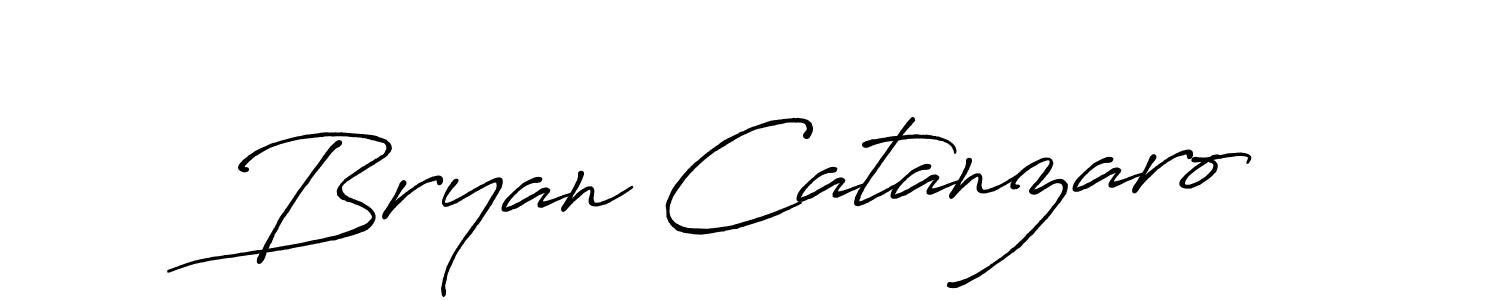 Create a beautiful signature design for name Bryan Catanzaro. With this signature (Antro_Vectra_Bolder) fonts, you can make a handwritten signature for free. Bryan Catanzaro signature style 7 images and pictures png