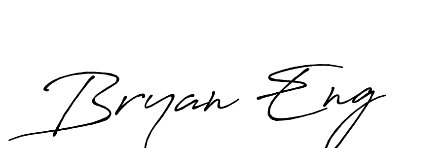 How to make Bryan Eng name signature. Use Antro_Vectra_Bolder style for creating short signs online. This is the latest handwritten sign. Bryan Eng signature style 7 images and pictures png