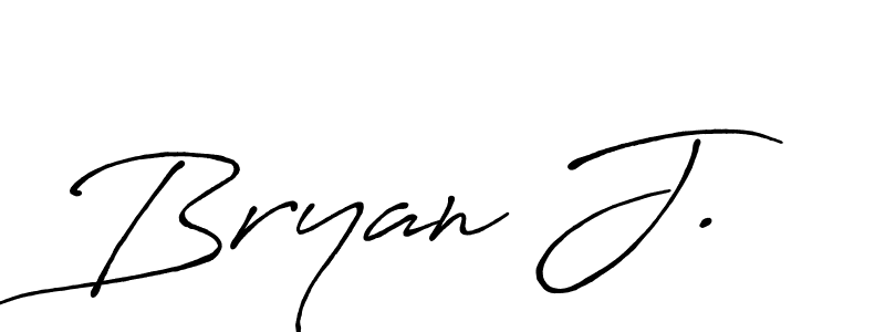 if you are searching for the best signature style for your name Bryan J.. so please give up your signature search. here we have designed multiple signature styles  using Antro_Vectra_Bolder. Bryan J. signature style 7 images and pictures png
