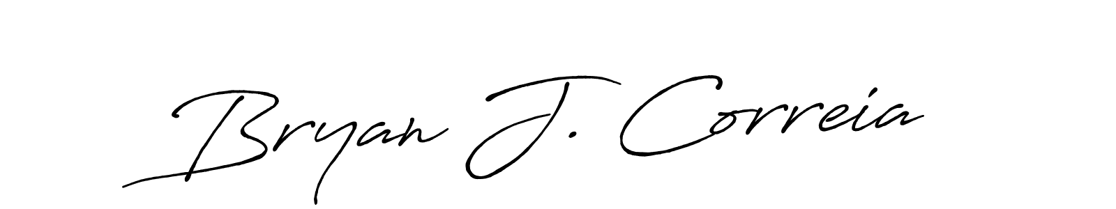 Design your own signature with our free online signature maker. With this signature software, you can create a handwritten (Antro_Vectra_Bolder) signature for name Bryan J. Correia. Bryan J. Correia signature style 7 images and pictures png