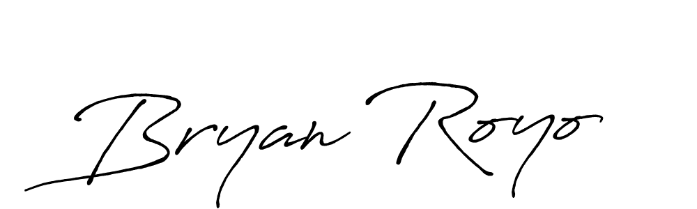 It looks lik you need a new signature style for name Bryan Royo. Design unique handwritten (Antro_Vectra_Bolder) signature with our free signature maker in just a few clicks. Bryan Royo signature style 7 images and pictures png