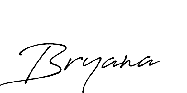 Design your own signature with our free online signature maker. With this signature software, you can create a handwritten (Antro_Vectra_Bolder) signature for name Bryana. Bryana signature style 7 images and pictures png