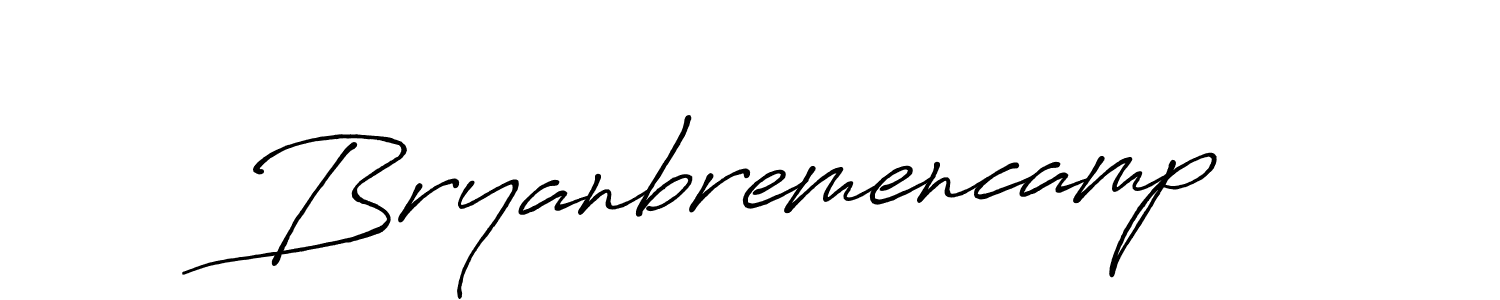 Create a beautiful signature design for name Bryanbremencamp. With this signature (Antro_Vectra_Bolder) fonts, you can make a handwritten signature for free. Bryanbremencamp signature style 7 images and pictures png