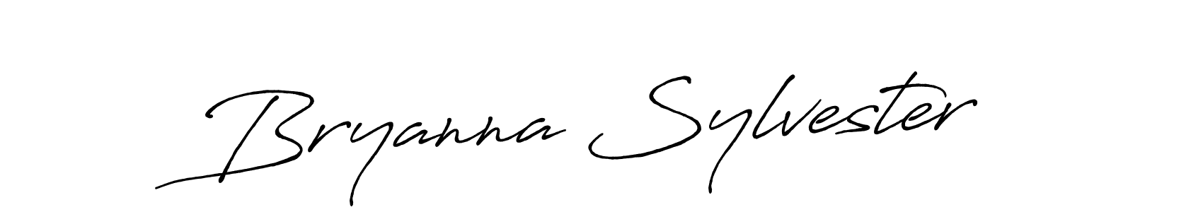 Bryanna Sylvester stylish signature style. Best Handwritten Sign (Antro_Vectra_Bolder) for my name. Handwritten Signature Collection Ideas for my name Bryanna Sylvester. Bryanna Sylvester signature style 7 images and pictures png