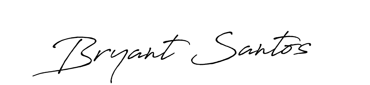 Similarly Antro_Vectra_Bolder is the best handwritten signature design. Signature creator online .You can use it as an online autograph creator for name Bryant Santos. Bryant Santos signature style 7 images and pictures png