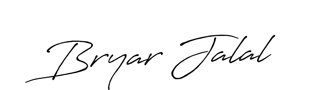 Make a beautiful signature design for name Bryar Jalal. With this signature (Antro_Vectra_Bolder) style, you can create a handwritten signature for free. Bryar Jalal signature style 7 images and pictures png