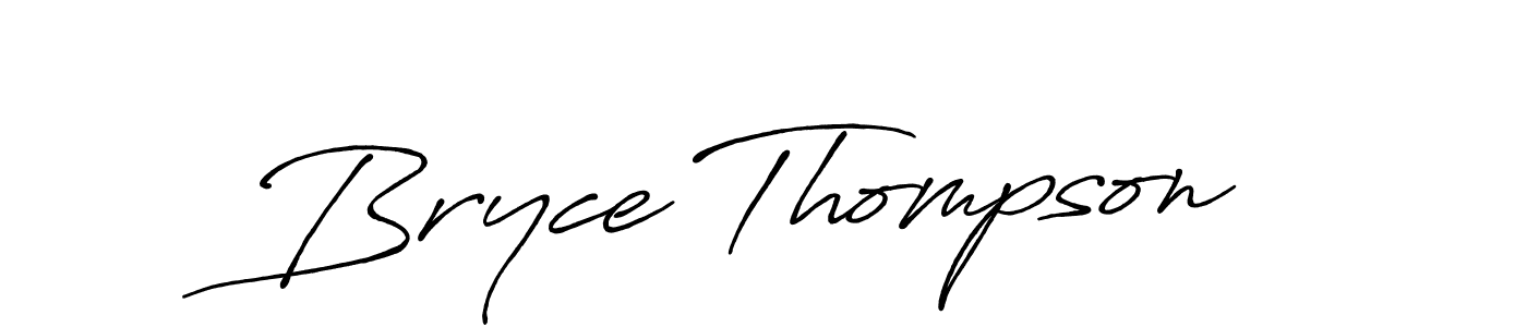 Create a beautiful signature design for name Bryce Thompson. With this signature (Antro_Vectra_Bolder) fonts, you can make a handwritten signature for free. Bryce Thompson signature style 7 images and pictures png