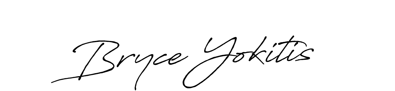 Bryce Yokitis stylish signature style. Best Handwritten Sign (Antro_Vectra_Bolder) for my name. Handwritten Signature Collection Ideas for my name Bryce Yokitis. Bryce Yokitis signature style 7 images and pictures png