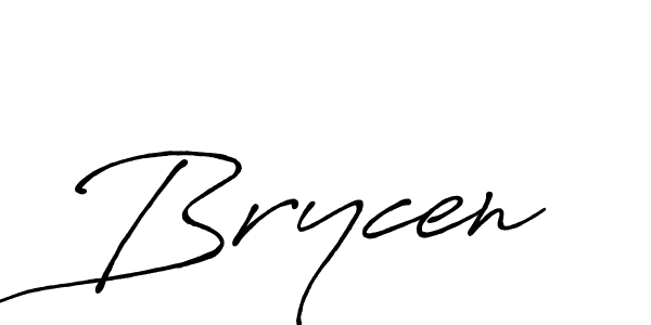 Design your own signature with our free online signature maker. With this signature software, you can create a handwritten (Antro_Vectra_Bolder) signature for name Brycen. Brycen signature style 7 images and pictures png