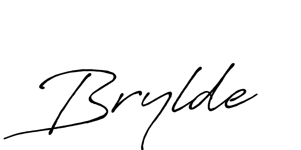 How to make Brylde signature? Antro_Vectra_Bolder is a professional autograph style. Create handwritten signature for Brylde name. Brylde signature style 7 images and pictures png