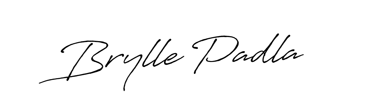Brylle Padla stylish signature style. Best Handwritten Sign (Antro_Vectra_Bolder) for my name. Handwritten Signature Collection Ideas for my name Brylle Padla. Brylle Padla signature style 7 images and pictures png