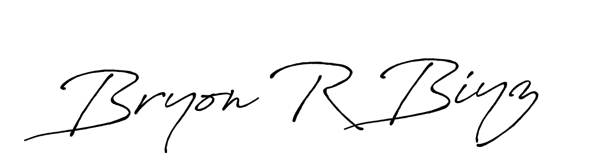 Similarly Antro_Vectra_Bolder is the best handwritten signature design. Signature creator online .You can use it as an online autograph creator for name Bryon R Biyz. Bryon R Biyz signature style 7 images and pictures png