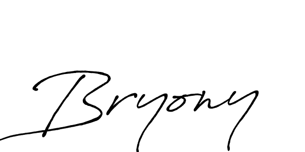 How to make Bryony signature? Antro_Vectra_Bolder is a professional autograph style. Create handwritten signature for Bryony name. Bryony signature style 7 images and pictures png